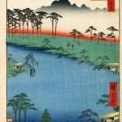HIROSHIGE kumanojunisha shrine FINE ARTS poster 1856 20x30 Japanese painting