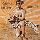 VINTAGE 1904 ITALIAN ALMANAC COVER beautiful collectors find HOT NEW 20x30-PW0