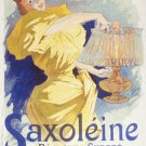 CLASSIC FRENCH SAXOLEINE PETROL AD poster woman with fancy lamp 20x30