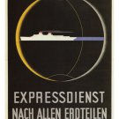 express service on all continents poster lucio fontana italy 1935 20x30 new