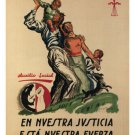 IN OUR JUSTICE IS OUR STRENGTH vintage POSTER s tejada spain 1939 20x30 GEM IN OUR JUSTICE IS OUR STRENGTH vintage POSTER s tejada spain 1939 20x30 GEM