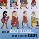 empress that goes to europe VINTAGE TRAVEL POSTER CANADA 1963 20x30 very rare