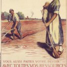 subscribe to the WAR LOAN vintage ad poster B. CHAVANNAZ France 1918 20x30