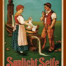 sunlight soap VINTAGE AD POSTER switzerland 1900 20x30 top notch collectors