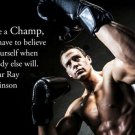 STRONG AGILE BOXER motivational poster FITNESS SPORTS champ quote 20x30