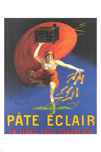 Vintage AD Poster PATE ECLAIR 20x30 First Rate STYLISH PRIZED COLLECTORS