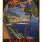 Salerno VINTAGE TRAVEL POSTER Vincenzo Alicandri Italy 1926 20x30 STUNNING!