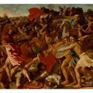 the victory of joshua over the amalekites N. POUSSIN 20x30 FINE ART POSTER