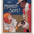 Mohren-Seife! VINTAGE AD POSTER Josef Goller Germany 1900 20x30 TOP NOTCH