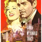 SAN FRANCISCO movie poster clark GABLE jeanette MACDONALD earthquake 20x30