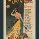 le journal will publish Rome BY Émile Zola vintage ad poster France 20x30 NEW