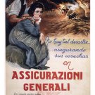 FIRE INSURANCE vintage ad poster SPAIN 1940 20x30 DESTRUCTION PROTECTION