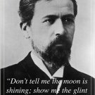 inspirational PHOTO QUOTE poster ANTON CHEKHOV russian playwright 20x30 HOT