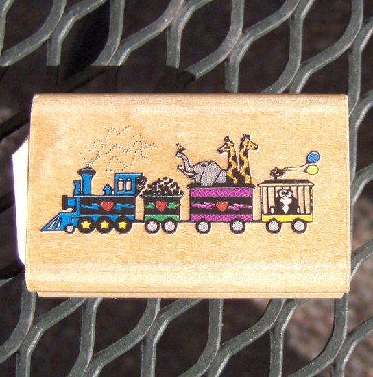 Rubber Stamp - Circus Train by Rubber Stampede NEW