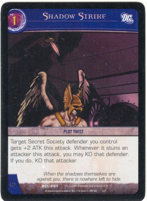 Shadow Strike FOIL DCL-201 (C) DC Legends VS System TCG