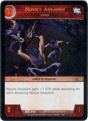 Novice Assassin FOIL DCL-210 (C) DC Legends VS System TCG