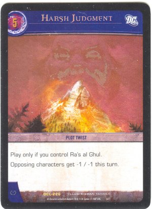 Harsh Judgment FOIL DCL-226 (R) DC Legends VS System TCG