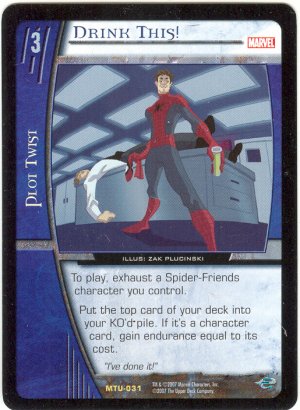 Drink This! MTU-031 (R) Marvel Team-Up VS System TCG