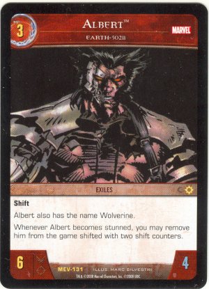 Albert, Earth 50211 MEV-131 (R) Marvel Evolution VS System TCG