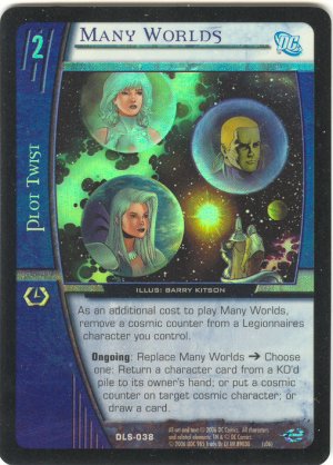 Many Worlds FOIL DLS-038 (C) DC Legion of Superheroes VS System TCG