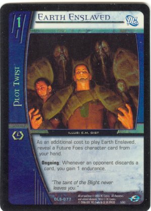 Earth Enslaved FOIL DLS-077 (U) DC Legion of Superheroes VS System TCG