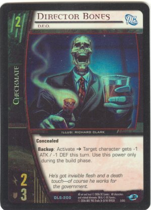 Director Bones, D.E.O. FOIL DLS-200 (U) DC Legion of Superheroes VS System TCG