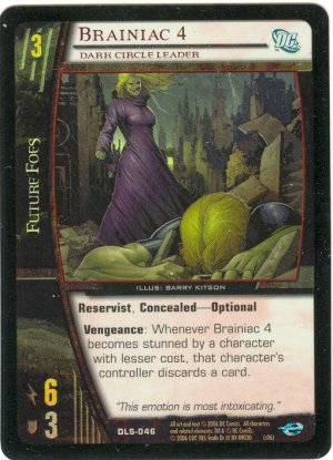 Brainiac 4, Dark Circle Leader FOIL DLS-046 (C) DC Legion of Superheroes VS System TCG