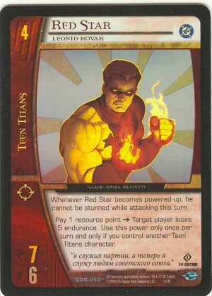 Red Star, Leonid Kovar FOIL DOR-050 (U) DC Origins VS System TCG