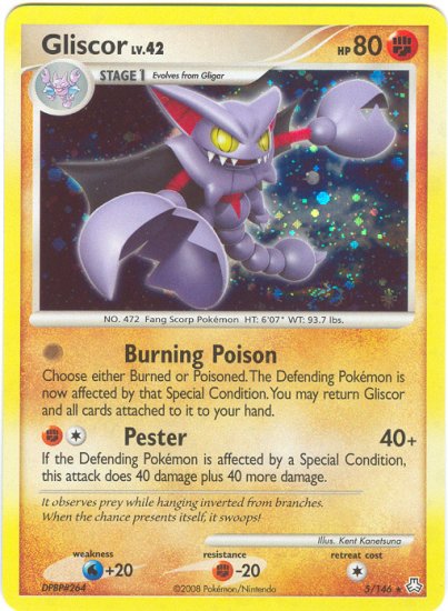 Gliscor Lv.42 (Rare Normal) 5/146 Legends Awakened Pokemon TCG