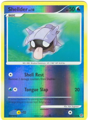 105 Shellder (C) REVERSE FOIL Secret Wonders Pokemon TCG