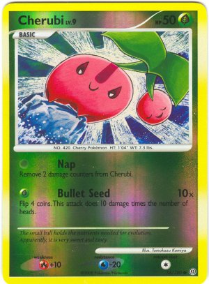 56 Cherubi REVERSE FOIL (C) Stormfront Pokemon TCG