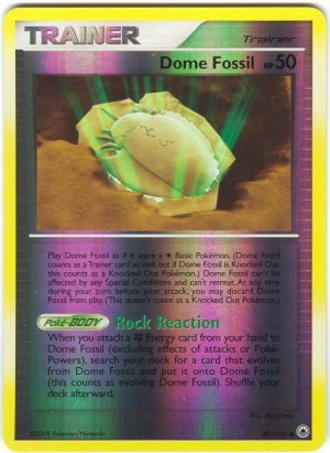89 Dome Fossil REVERSE FOIL (C) Majestic Dawn Pokemon TCG
