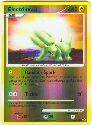 64 Electrike REVERSE FOIL (C) Majestic Dawn Pokemon TCG