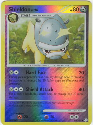 63 Shieldon REVERSE FOIL (U) Mysterious Treasures Pokemon TCG