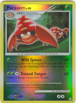 58 Parasect REVERSE FOIL (U) Mysterious Treasures Pokemon TCG