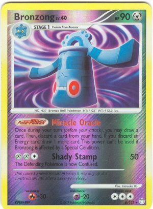 6 Bronzong REVERSE FOIL (R) Mysterious Treasures Pokemon TCG
