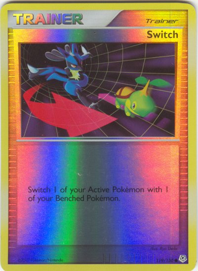 119 Switch (C) REVERSE FOIL Diamond and Pearl Pokemon TCG