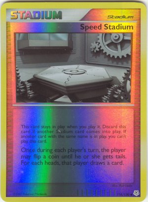 114 Speed Stadium (U) REVERSE FOIL Diamond and Pearl Pokemon TCG