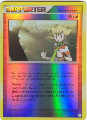 113 Rival (U) REVERSE FOIL Diamond and Pearl Pokemon TCG