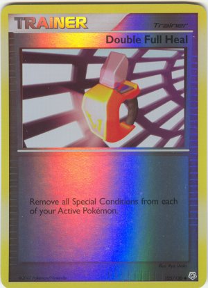 105 Double Full Heal (U) REVERSE FOIL Diamond and Pearl Pokemon TCG