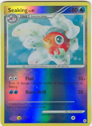62 Seaking (U) REVERSE FOIL Diamond and Pearl Pokemon TCG
