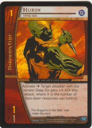 Kurin, Deep Six (U) FOIL DSM-111 VS System TCG DC Superman Man of Steel
