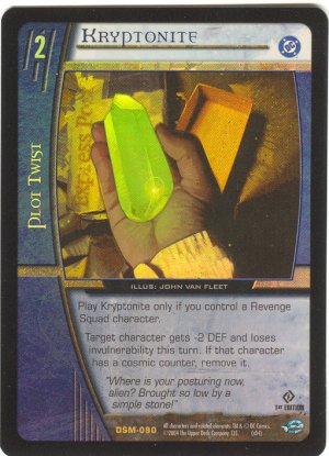 Kryptonite (R) FOIL DSM-090 VS System TCG DC Superman Man of Steel
