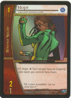 Hope, Amazon Bodyguard (U) FOIL DSM-071 VS System TCG DC Superman Man of Steel