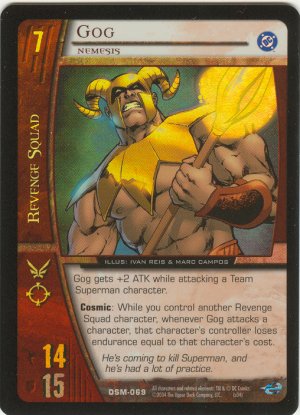 Gog, Nemesis (C) FOIL DSM-069 VS System TCG DC Superman Man of Steel