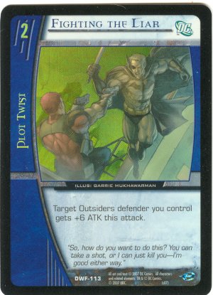 Fighting the Liar (C) FOIL DWF-113 DC World's Finest VS System TCG
