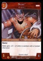 Nuke, Weapon 7 (C) MEV-191 VS System TCG Marvel Evolutions