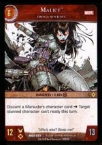 Malice, Omega Sentinel (C) MEV-097 VS System TCG Marvel Evolutions