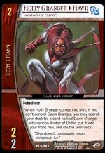 Holly Granger as Hawk, Avatar of Chaos (C) DLS-141 VS System TCG DC Legion of Superheroes
