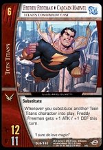 Freddy Freeman Captain Marvel Titans East (C) DLS-140 VS System TCG DC Legion of Superheroes